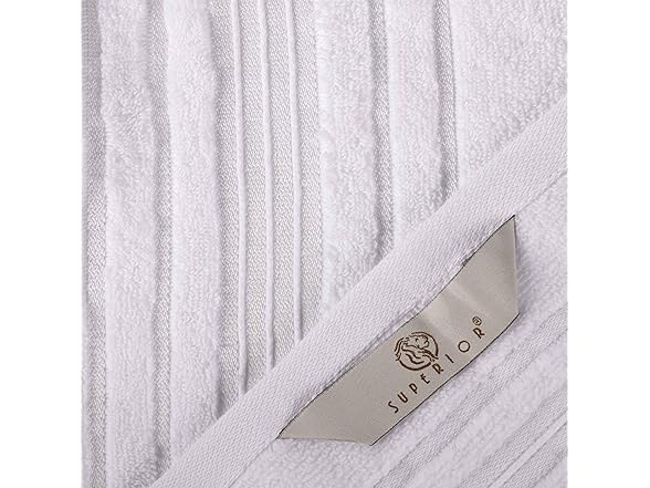 Superior 2PC SADIE Bath Sheet Towel, White