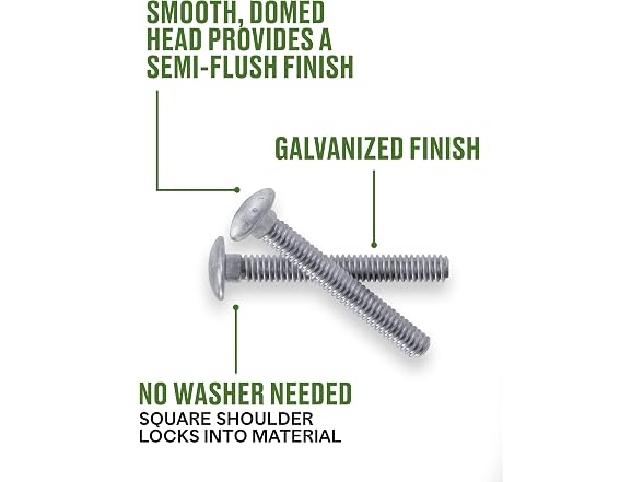 Hillman 812515 100 ct Carriage Bolts