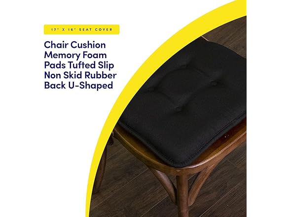 Solid Memory Foam Chair Cushions