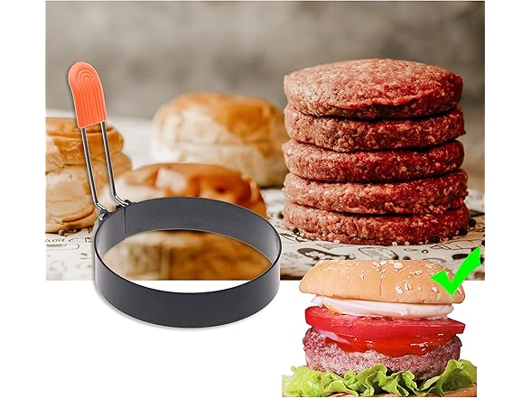 Kare & Kind Round Burger Mold Ring