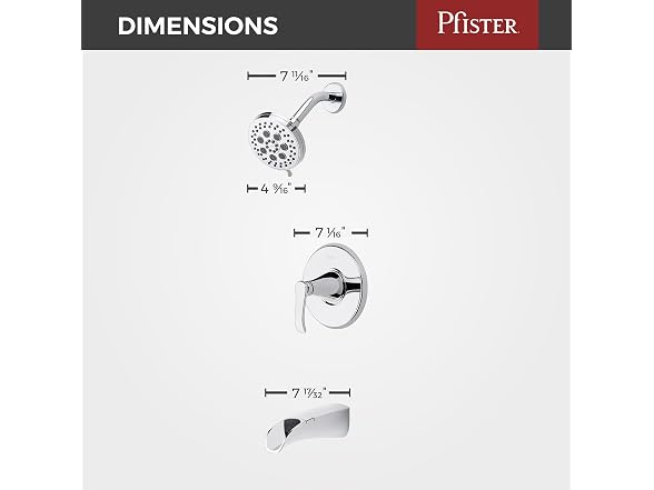 Pfister Jaida Tub & Shower Trim Kit with Restore Technology