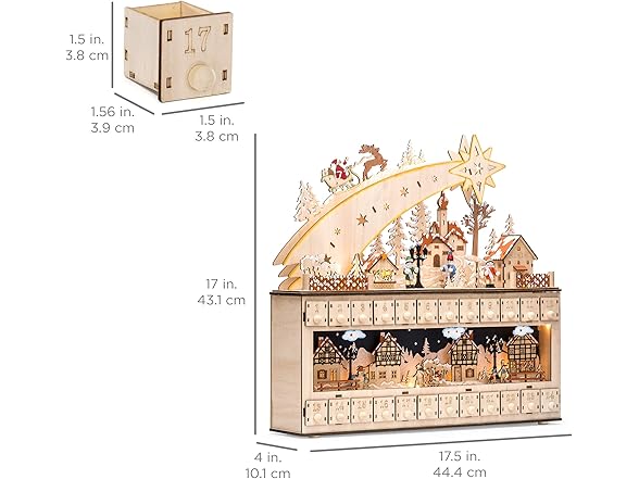 Best Choice Products Wooden Christm