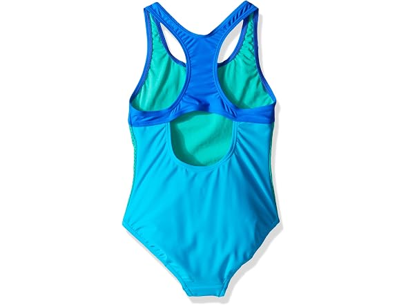 Speedo One-Piece Swimsuit, Mesh Cyan (16)