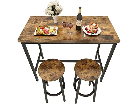Recaceik 39" 3 Piece Pub Dining Set