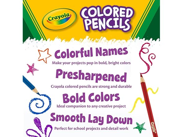 Crayola Mini Colored Pencils 64 count