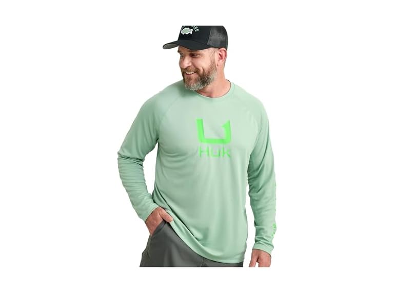 HUK Men's Icon Crew Fishing Shirt