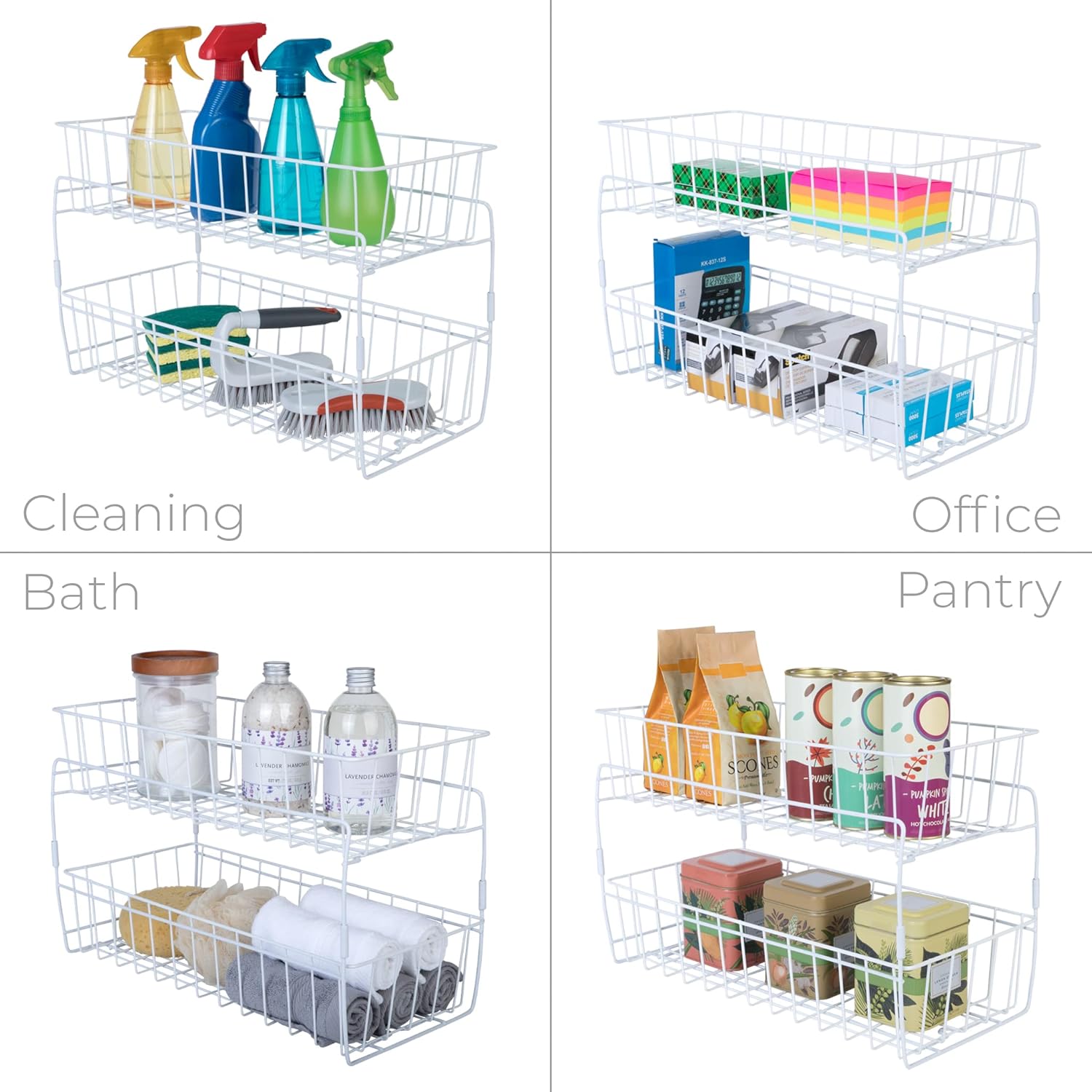 Smart Design 2-Tier Stackable Baskets - Gallery 12