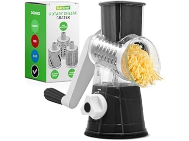 $8.99, Was $15.99, 43% Off! NutriChef 3 in 1 Cheese Grater & Shredder dealfomo