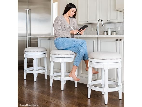 Maven Lane 30"H Pullman Swivel Stool