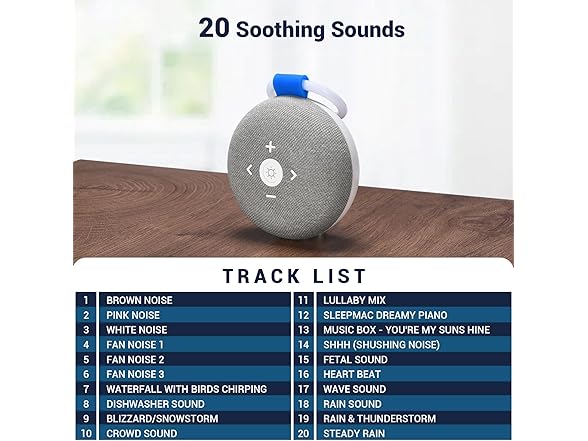 Sleepmac Go Baby Portable White Noise
