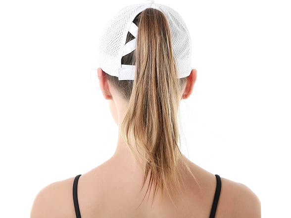 Muryobao Women (OS) Criss Cross Ponytail Travel