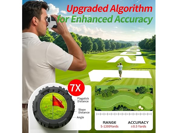JUANGU 1200YD Golf Rangefinder 7X