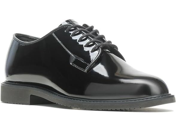 Bates mens Sentry High Gloss Leather Oxford,Black,7 M US