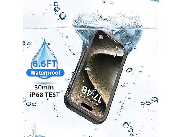 Waterproof Case for iPhone 15 Pro Max