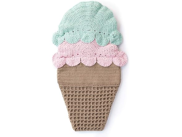 Bernat Baby Blanket Yarn for Crocheting Soft, Pink Blue