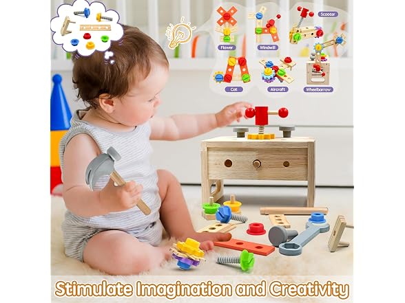 AiTuiTui 29-Pc STEM Tool Set Montessori