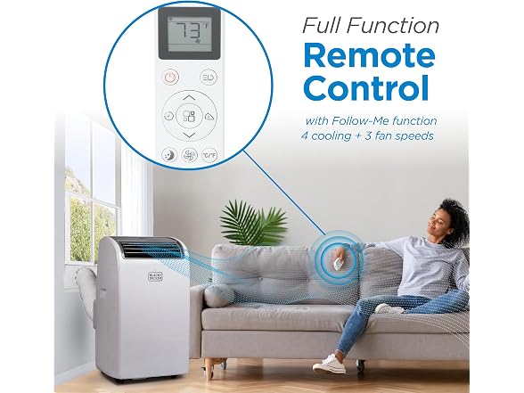BLACK+DECKER Smart Portable Air Conditioner, 14,000 BTU