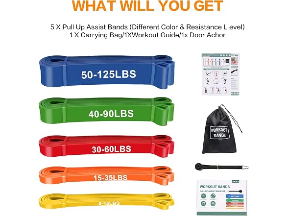 Qultivo Resistance Pull Up Bands Set