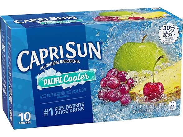 10PK Capri Sun Pacific Cooler Mixed Fruit Flavored