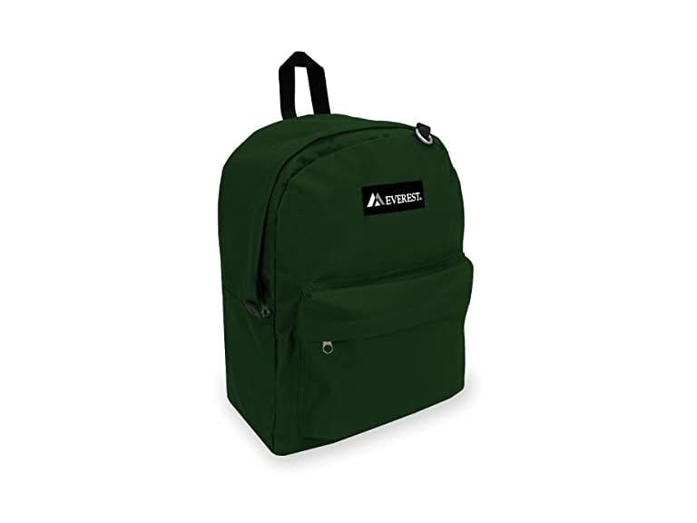 Everest Luggage Classic Backpack, Dark Green, Large
