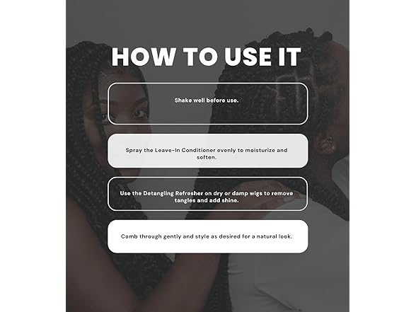 OVENTE EBIN NEW YORK 4x Wonder Wig Solution Lea