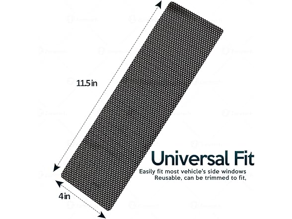 Zone Tech SS0005 Cling Glare Reducer Sun Shade Side Window 