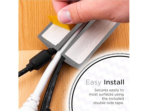 Cordinate 10ft Floor Cord Cover, Cable Protector