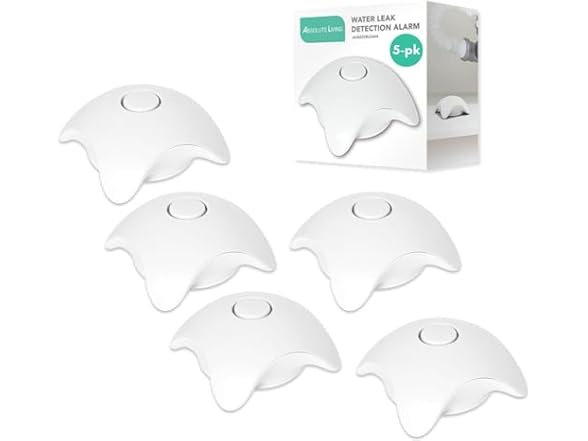 Water Leak Detector Alarm - 120dB 5 Pack
