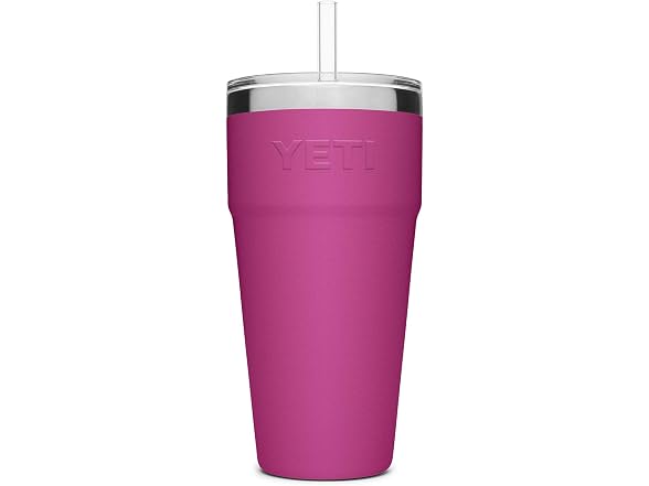 YETI Rambler 26oz Straw Cup, Prickly Pear