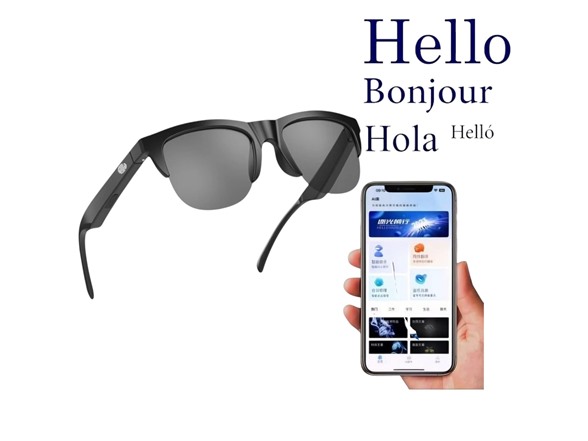 MFD SG-XG88-AI* Translation Glasses with Bluetooth 5.4 Black