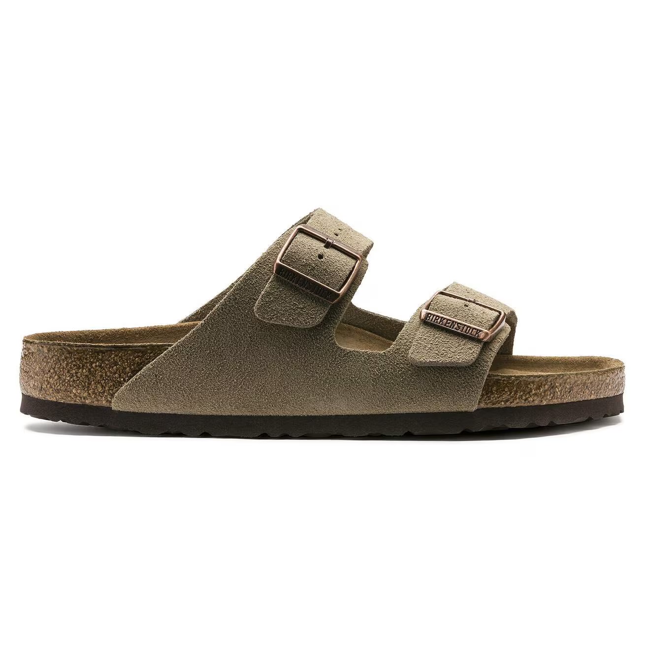 Birkenstock Unisex Arizona Sandal SFB Suede Taupe (Open Box) - Gallery 5