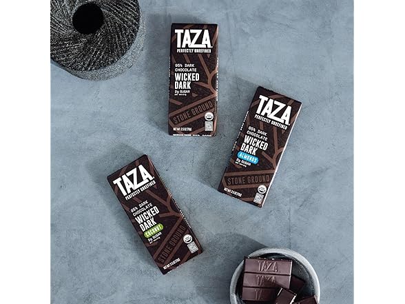 Taza Wicked Dark 95% Bar Variety 4ct 2.5