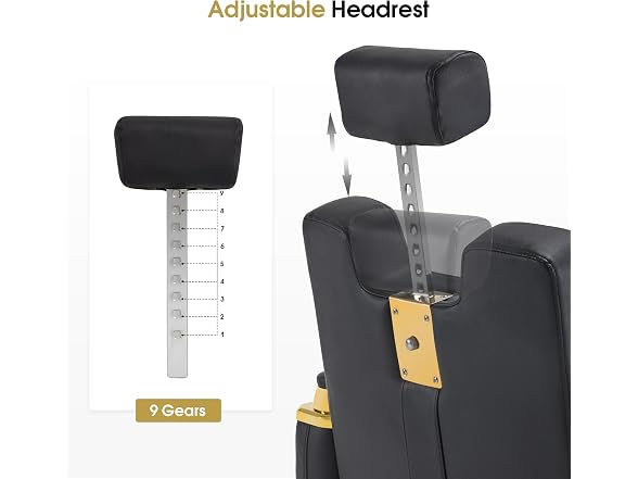 BarberPub Luxurious Barber Chair with