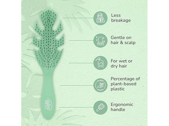 WetBrush Go Green Detangler Green