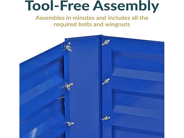 Sunnydaze Galvanized Raised Garden Bed