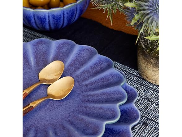 LEMIEUX ET CIE Dhalia 4-Piece Salad Plate Set