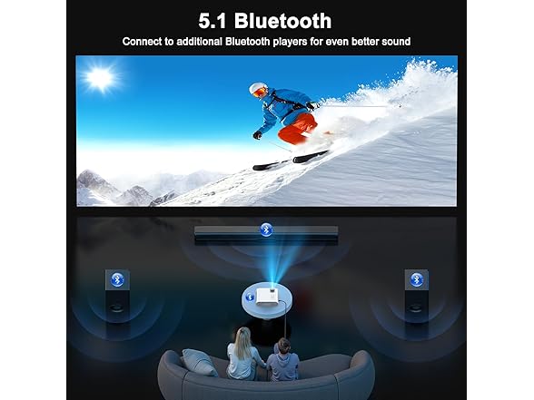 HOMPOW HD 4K Projector