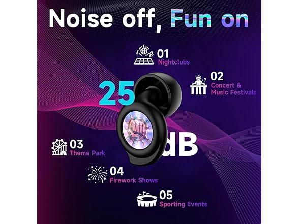 QWH Ear Plugs for Concerts