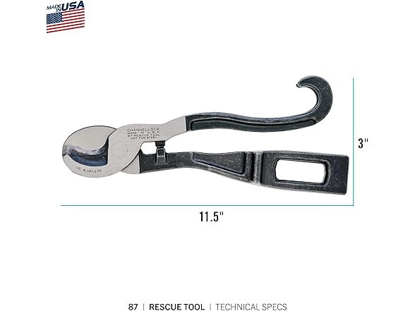 Channellock 87 9" Rescue Tool for First Responders