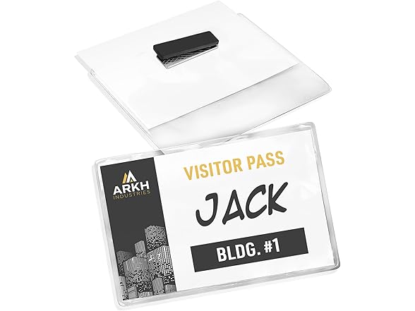 Avery Customizable Magnetic Name Badges, 3" x 4"