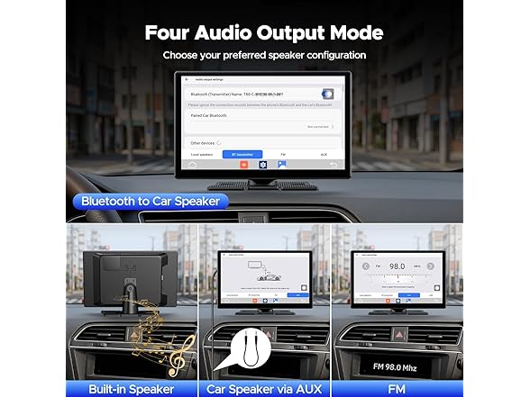 Volam 9" Carplay 1080P Backup Screen