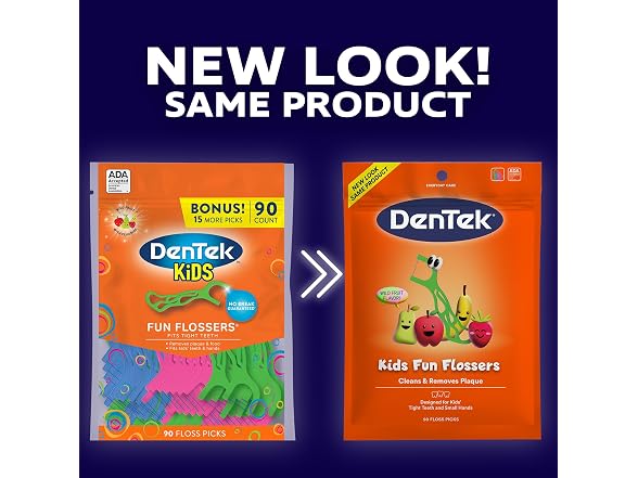 DenTek Fun Flossers Kids Floss Picks 90 Count
