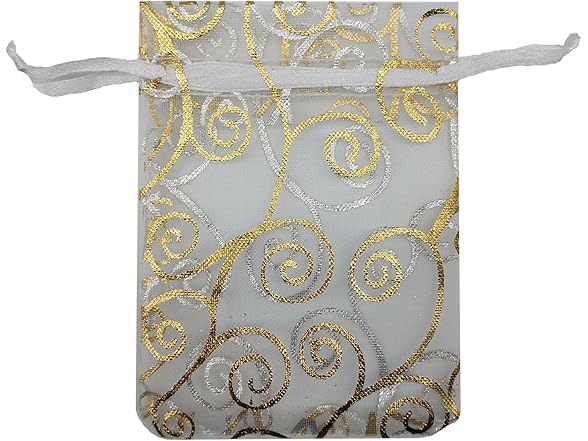 Ankirol 100pcs Sheer Organza Favor Bags