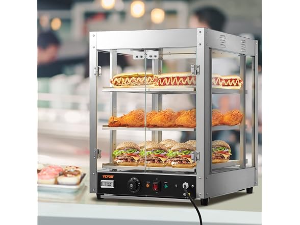 VEVOR Commercial Food Warmer Display, 3