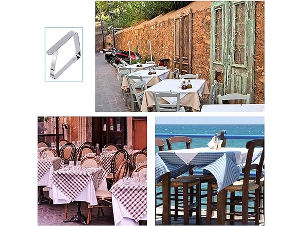 24-Pack Outdoor Tablecloth Clips Steel