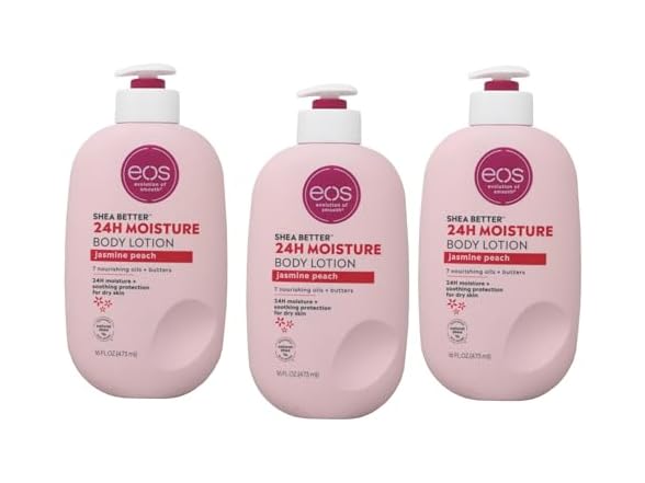 eos Jasmine Peach 24 Hour Moisture Body Lotion