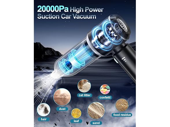 Abcsolt 18000Pa Car Vacuum Cleaner
