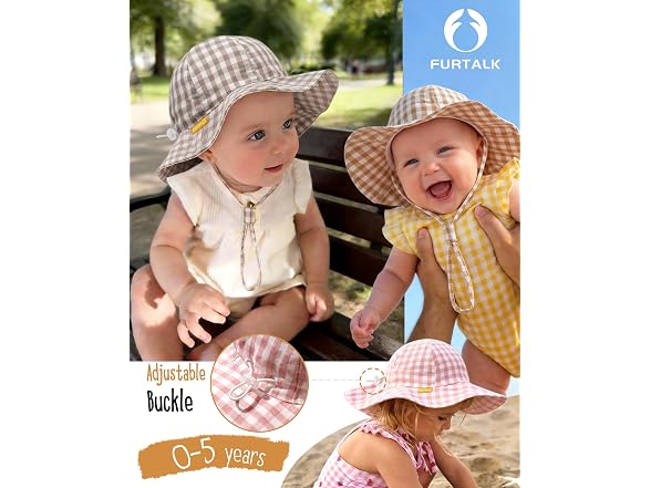 FURTALK Baby Girl Sun Hat 3 Pack
