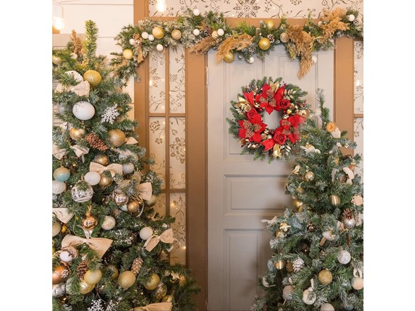 TISEMENT Christmas Wreaths for Front Door