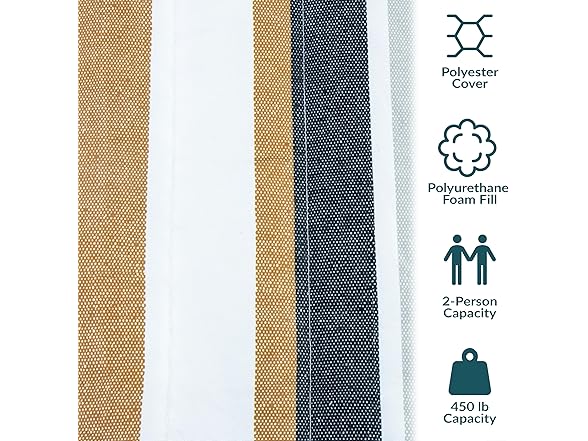 Sunnydaze Outdoor Hammock with Spreader Bar Calming Desert